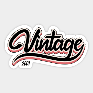 Vintage since 2001 Sticker